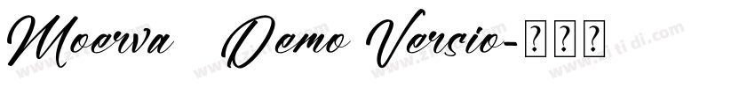 Moerva   Demo Versio字体转换